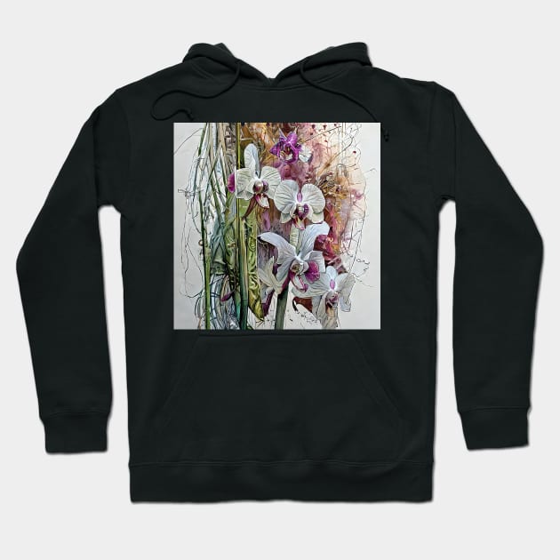 White orchids Hoodie by bogfl